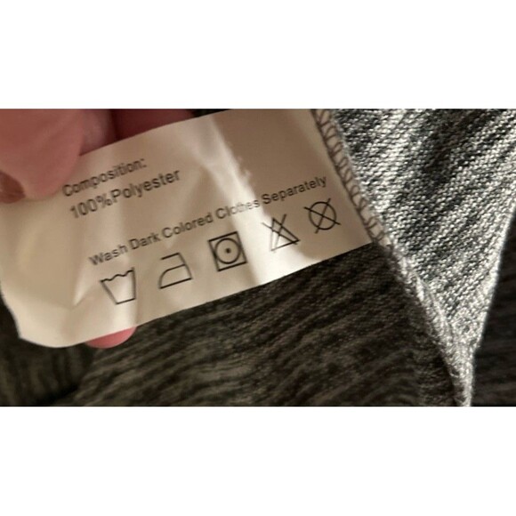 Dressfo Gray Cable-Knit Sweater Dress W/ Button Accents Size 8 Long Sleeved L - Picture 4 of 9